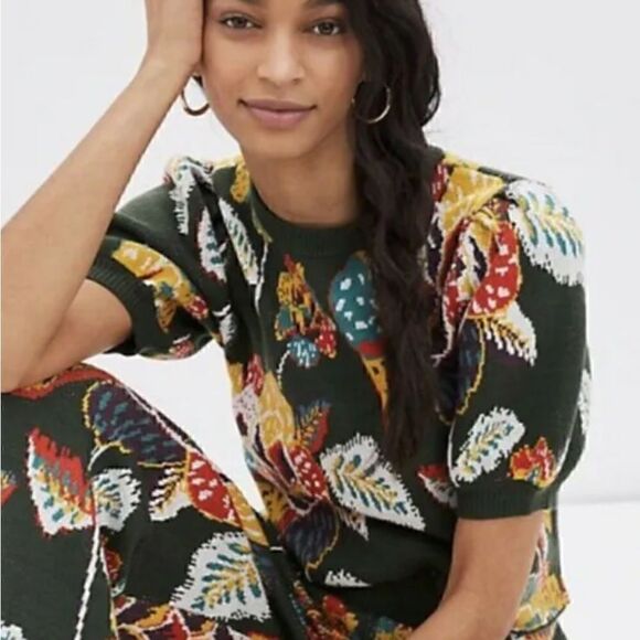 Farm Rio Margarita floral knit top - Picture 12 of 12